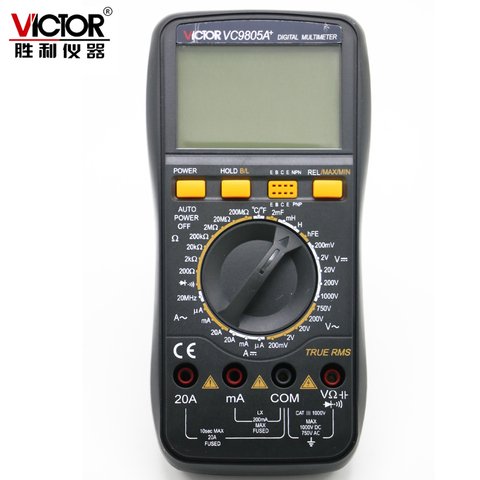 Victor-multímetro Digital VC9805A +, 2000 recuentos, resistencia Amp, inductancia, probador de temperatura ► Foto 1/5
