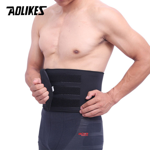 AOLIKES-Soporte de cintura para cinturón Lumbar, equipo deportivo transpirable para terapia de espalda, absorbe el sudor, 1 Uds. ► Foto 1/6