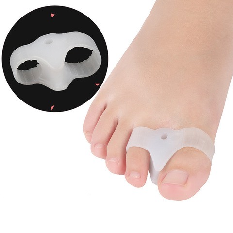 Par Separador Silicona Protector Del Dedos Pie Hallux Valgus