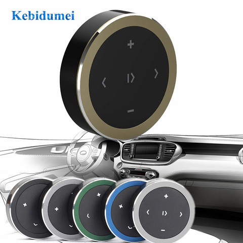 Kebidumei-Botón Multimedia Inalámbrico por Bluetooth, Control remoto para selfies, arranque Siri para volante de motocicleta y coche, música para iphone y Huawei ► Foto 1/6