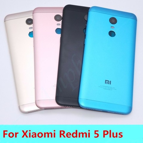 Nuevo para Xiaomi Redmi 5 Plus (MEE7) repuestos de vivienda puerta de la cubierta lado + botones + Flash de la Cámara Lens Replacement ► Foto 1/5