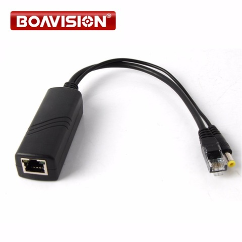 Divisor PoE de 10/100M, con IEEE 802.3af/at estándar y salida de 12V 2A y DC44-57V 0.65A 30W, potencia de entrada sobre receptor Ethernet ► Foto 1/6