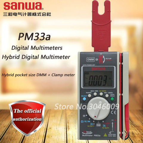 Sanwa PM33a multímetros digitales/híbrido multímetro Digital/híbrido de tamaño bolsillo DMM + medidor de pinza ► Foto 1/6
