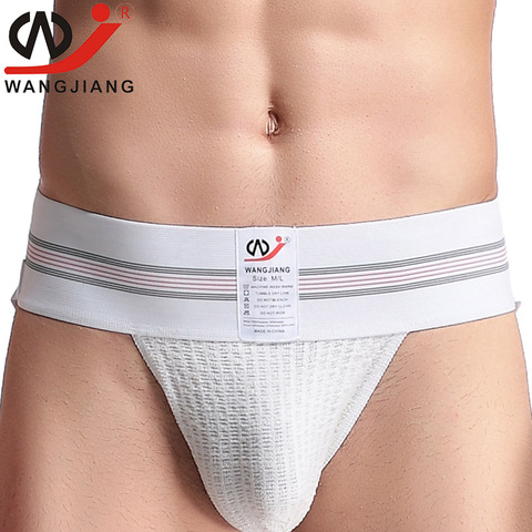 WJ Jockstrap-tanga de algodón para hombre, ropa interior Gay, Sexy, tanga abierta ► Foto 1/6