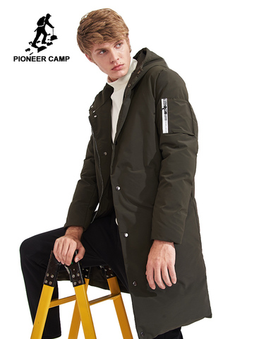 Chaqueta de invierno Pioneer Camp para hombre, ropa de marca, abrigo largo y grueso de invierno cálido, parkas coreanas de alta calidad para hombres ► Foto 1/1