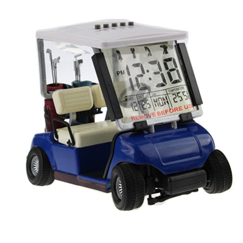 CRESTGOLF-reloj despertador LCD Digital, Mini carrito de Golf, indicador de fecha, regalo perfecto, decoración de escritorio, accesorios de Golf ► Foto 1/1