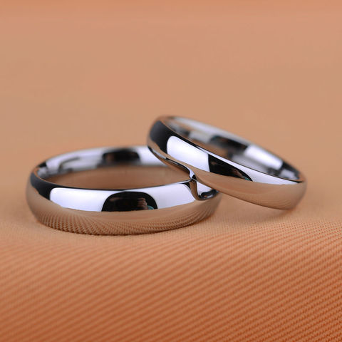 Personalizar diseño clásico nunca se desvanecen rasguño tungsteno blanco boda Anillos parejas Anillos tamaño 4-14 con el envío libre ► Foto 1/6