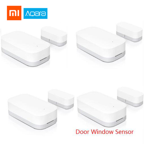 Original Xiaomi Aqara Sensor de puerta de ventana ZigBee Kits de hogar inteligente inalámbrico sistema de alarma funciona con Gateway2 MiHome APP ► Foto 1/6