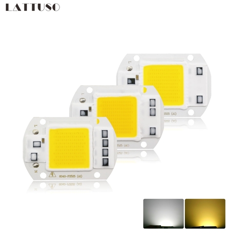 Lámpara LED COB Chip 10W 20W 30W 40W 50W AC 110V 220V inteligente IC LED cuentas DIY para foco de proyección LED frío blanco cálido blanco ► Foto 1/6