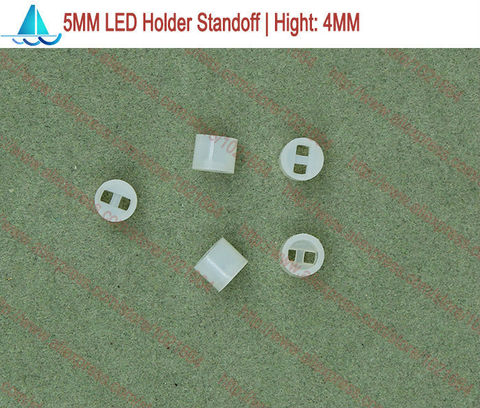 200 unids/lote 5MM portalámparas LED altura: 4MM diodo emisor de luz espaciador soportes ► Foto 1/1