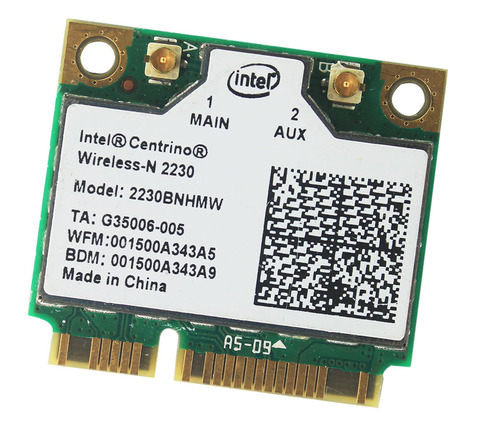 Intel Centrino Wireless-N 2230 Bluetooth 4,0 WIFI 300Mbps 2230BNHMW media mini PCIe adaptador ► Foto 1/2