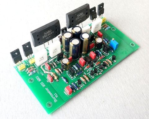 Placa amplificadora de potencia, placa Base completa de 2 canales en Burmester 933, 2 pares, ensamblada, 2SA1295, 2SC3264 ► Foto 1/5