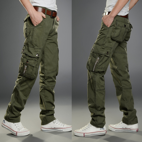 Pantalones tácticos para hombre, Cargo militar, pantalones para hombre, Hip Hop, pantalones militares, ropa de trabajo Uomo, ropa de calle para hombres ► Foto 1/6