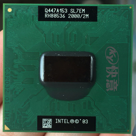 Original Intel Pentium M 755 Notebook procesador portátil CPU Pentium PM755 2,0G 2M SL7EM ► Foto 1/1