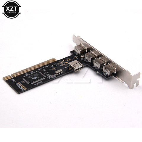 Adaptador de tarjetas PCI de alta velocidad a través de HUB, tarjeta USB 2,0, 4 puertos, 480Mbps, 1 uds. ► Foto 1/5
