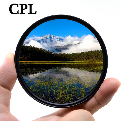 KnightX CPL-lente de cámara con filtro polarizador para Canon Nikon 1200d 500d 700d color d70 49mm 52mm 55mm 58mm 62mm 67mm 72mm 77mm ► Foto 1/2