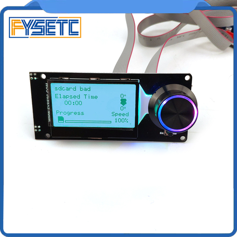 Minipantalla LCD tipo C 12864 v1.2 MINI12864, en blanco y negro, compatible con Marlin DIY, con tarjeta SD, accesorios para impresora 3D ► Foto 1/6