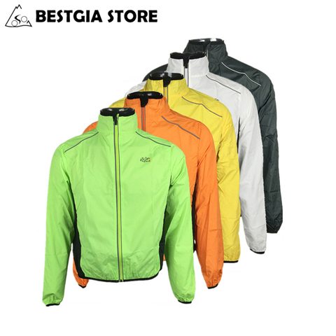 Chaqueta de ciclismo ultraligera y resistente al viento para hombre y mujer, impermeable, ropa reflectante para bicicleta de montaña o carretera ► Foto 1/6