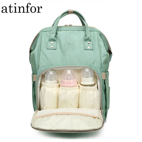 Atinfor Brand mochila para madres impermeable para bolsa de pañales de cuidadora ► Foto 1/1