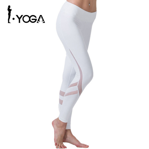 Yoga Fitness deportes Leggings para las mujeres deportes ajustado de malla de Yoga polainas Yoga pantalones mujeres corriendo pantalones mallas para las mujeres K9-002 ► Foto 1/6