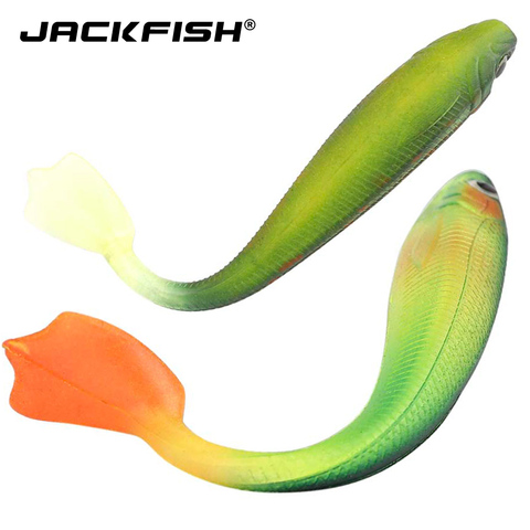 JACKFISH T de cola de señuelos 100mm/5g de cebo de carpa cebo Artificial, 1 piezas de pesca señuelos de Pesca ► Foto 1/5