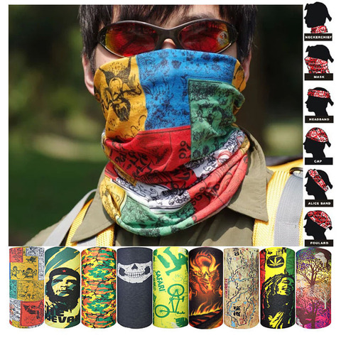 Bandana al aire libre pesca deportes ciclismo máscara buffe Shemagh cabeza militar bufanda cara escudo diadema cuello calentador Tubular Bandanas ► Foto 1/5