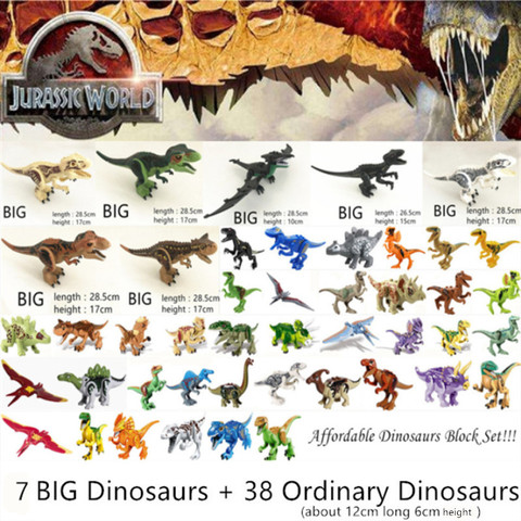 Legoed parque mundial Jurásico dinosaurios familia bloques de construcción asequible conjunto de juguetes educativos Tyrannosaurus Rex regalo para niños ► Foto 1/6