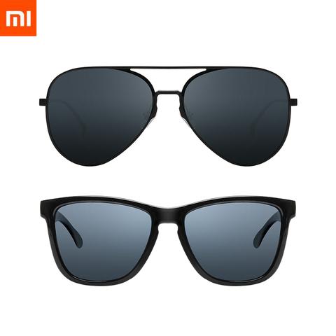 Xiaomi Mijia-gafas de sol cuadradas clásicas para hombre y mujer, lentes de sol de piloto para conducir, para viajes al aire libre, Anti-UV, sin tornillos, 2022 ► Foto 1/6