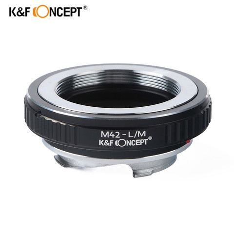 K & F CONCEPT M42-L/M anillo adaptador de lente para M42 tornillo lente a Leica Voigtlander M9 M6 M7 M8 Cámara ► Foto 1/6