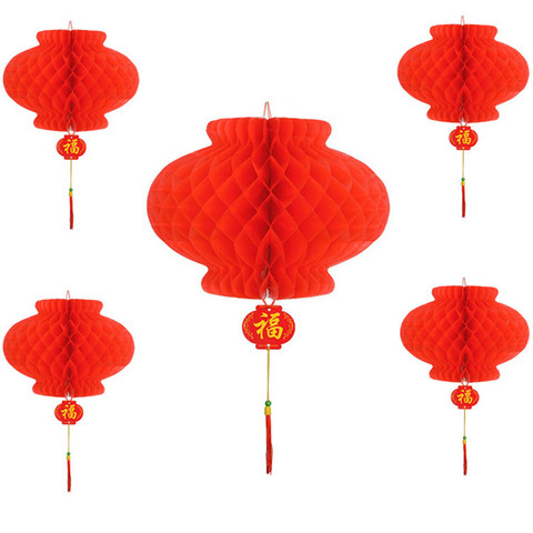 Linternas de estilo chino para año nuevo, adornos navideños para el hogar, decoración de Año Nuevo, 6 uds., 2022 ► Foto 1/6