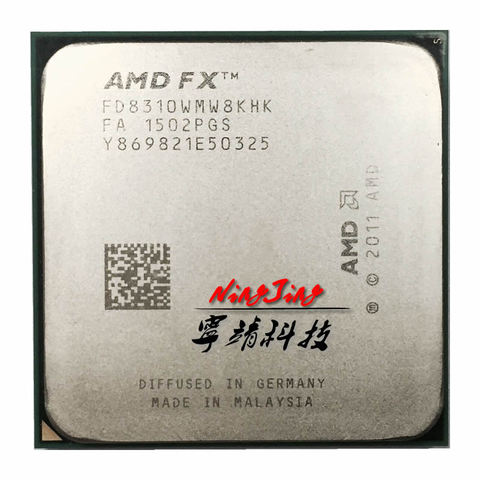 AMD-procesador de CPU serie FX, FX-8310 8310 FX, 3,4 GHz, ocho núcleos, FD8310WMW8KHK, enchufe AM3 + ► Foto 1/1