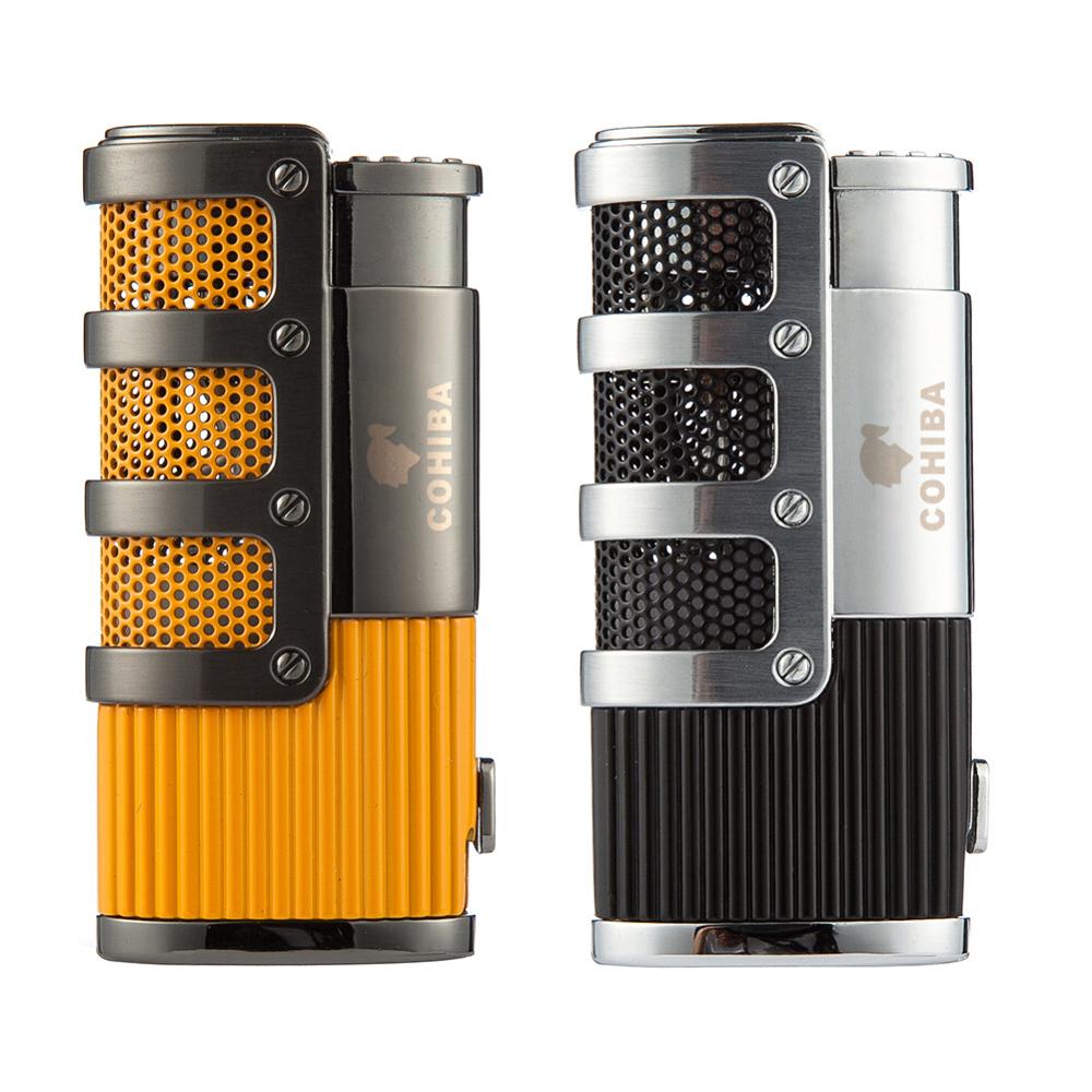 Encendedor De Metal Con Llama Jet Triple - Para Cigarros, Potente, A Gas Butano