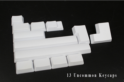 OEM perfil blanco negro grueso PBT en blanco impreso especial keycap para MX Interruptores ► Foto 1/5