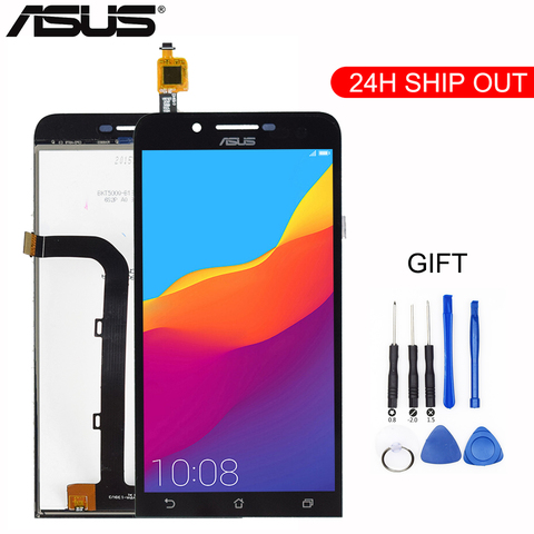 Pantalla LCD de 5 pulgadas para Asus ZenFone Go ZC500TG Z00VD, montaje de digitalizador con pantalla táctil, piezas de repuesto de marco, novedad ► Foto 1/6