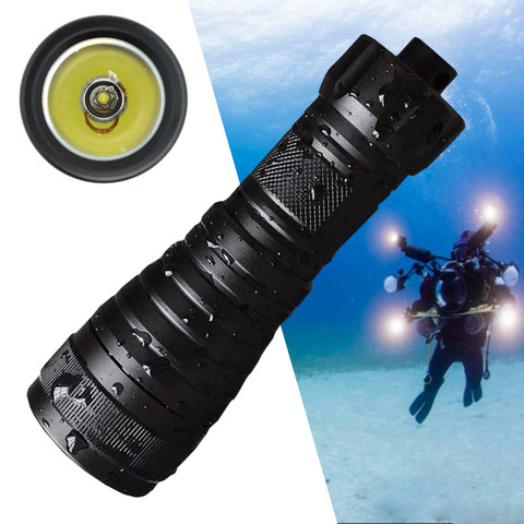 Linterna de buceo LED potente XML L2 de 2000LM, luz de Flash subacuática para buceo, lámpara de pesca para 26650 18650 ► Foto 1/6