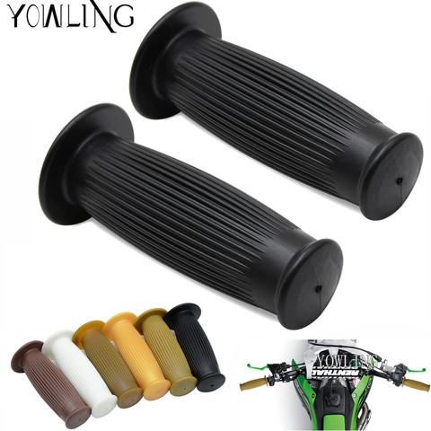 25mm 28mm mango vintage Grips motocicleta universal goma Grips mano bar termina para Universal motocross mango bar ► Foto 1/6