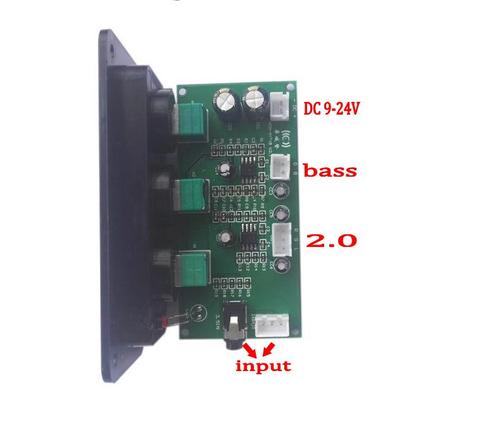 NE5532 subwoofer 2,1 preamplificador bajo agudos OP-AMP preamplificador de tono Digital amplificador de potencia Loudsperker con Panel ► Foto 1/1
