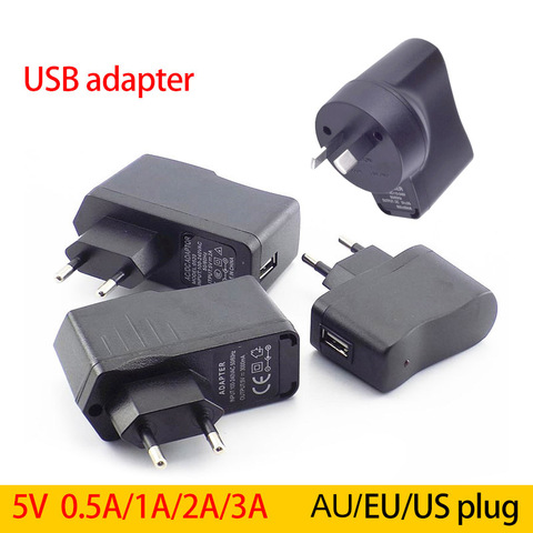 Adaptador de fuente de alimentación de carga para tira de luces LED, convertidor micro USB de DC 5V, 0.5A/1A/2A/3A, 3000Ma, EU AC a DC 2000ma ► Foto 1/6