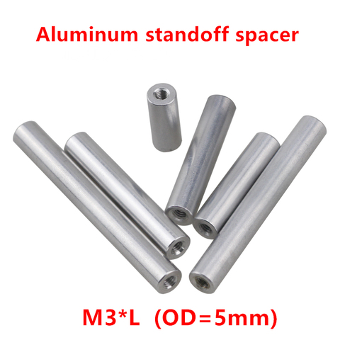 10 Uds. De tacos de aluminio M3, columna M3 * 6/8/10/12/15/20/25/30/35/37/40/50mm, espaciador de separación redondo de aluminio para modelo de piezas de control remoto ► Foto 1/1