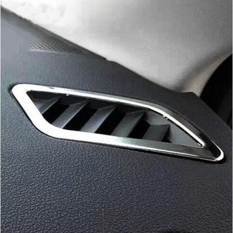 Nueva llegada ABS cromo para Nissan Qashqai 2008-2014 salida de aire acondicionado de lentejuelas detalles 2 uds ► Foto 1/2