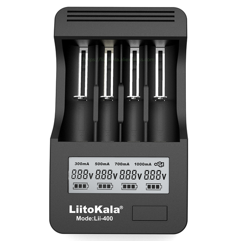 Liitokala lii-400 Lii-S1 Lii-500 Lii300 Lii-PD4 LCD 18650, 26650, 18500, 21700, 3,7 V batería de litio de NiMH AA/AAA cargador de batería ► Foto 1/5