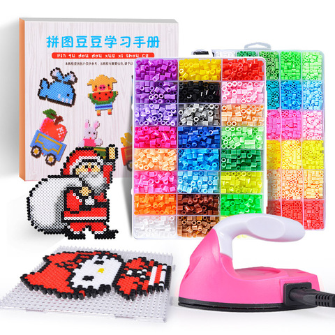 Perler cuentas Kit de 5mm/2,6mm Hama cuentas 5mm creativa hecha a mano juguetes de 3D rompecabezas con planchar Y ACCESORIOS adaptador de la UE gratis ► Foto 1/5