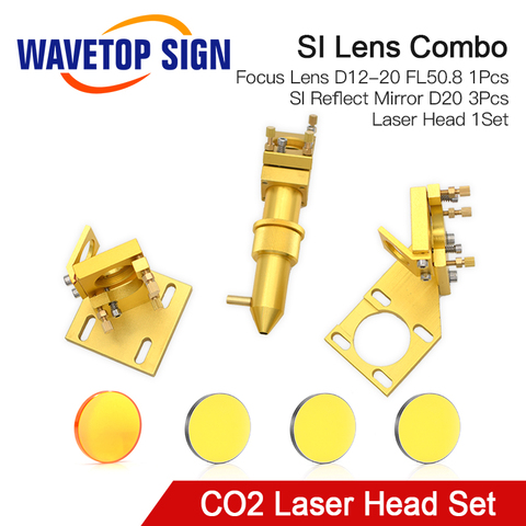WaveTopSign CO2 conjunto de cabezales láser para 2030 de 4060 K40 láser máquina cortadora de grabado ► Foto 1/5