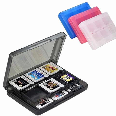 Funda para tarjetas de juego Insten 28 en 1 NEW para Nintendo 3DS/3DS/DSi XL /caja de solución de almacenamiento de cartucho DSi LL/DS Lite ► Foto 1/4