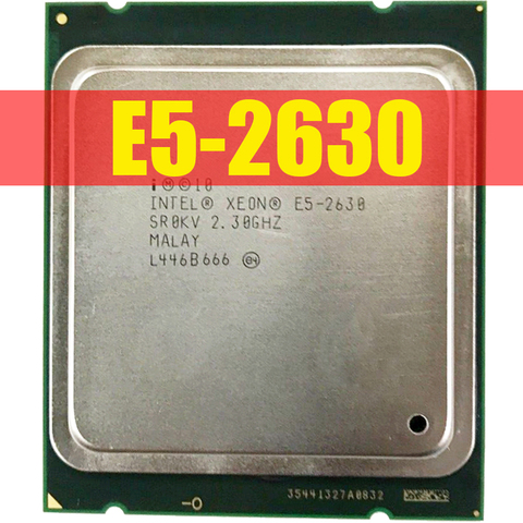Intel xeon e5 2630 SR0KV 2,3 GHz 7.2GT/s 15 MB six CORE LGA2011 E5-2630 Processore CPU 100% normal trabajo ► Foto 1/1