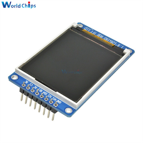 Diymore 1,8 pulgadas 1,8 pulgadas a todo Color 128x160 SPI pantalla TFT LCD módulo ST7735S 3,3 V reemplazar OLED fuente de alimentación diy kit para Arduino ► Foto 1/6