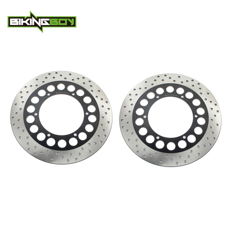 BIKINGBOY disco de freno delantero Rotor para YAMAHA XVS1100 V-estrella XVZ1300 estrella real XV1600 XV1700 XV 1600 1700 Road Star 98-2014 13 12 ► Foto 1/1