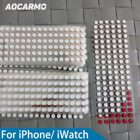 100 unids/lote 2MM 3MM 5MM Etiqueta de daño por agua sensores indicadores de garantía reparación pegatinas redondas impermeables para iPhone para ver Mac ► Foto 1/3