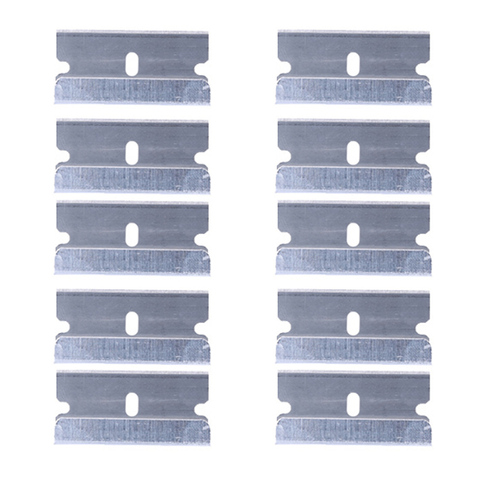 10 unids/lote cuchillas de acero inoxidable para iPhone iPad Samsung teléfono pantalla LCD removedor de pegamento Herramientas de limpieza (NO Mango) ► Foto 1/3