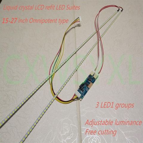 Kit de actualización de lámparas de retroiluminación LED ajustable Universal para Monitor LCD 2 tiras LED soporte a 15-27 ''envío gratis ► Foto 1/1